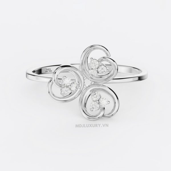 Nhẫn Cầu Hôn Vàng tây 14K MDJ Flower F015