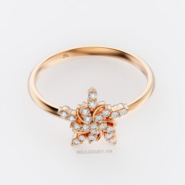 Nhẫn Cầu Hôn Ghép  MDJ Flower F016