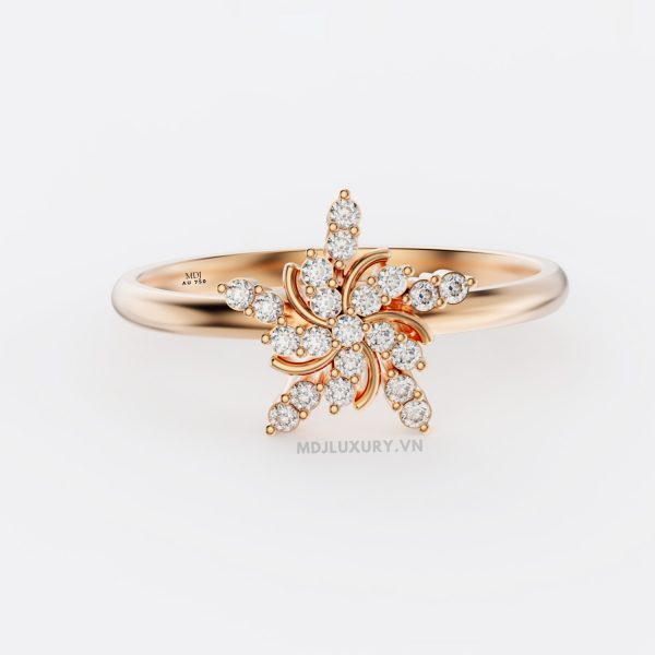 Nhẫn Cầu Hôn Ghép  MDJ Flower F016