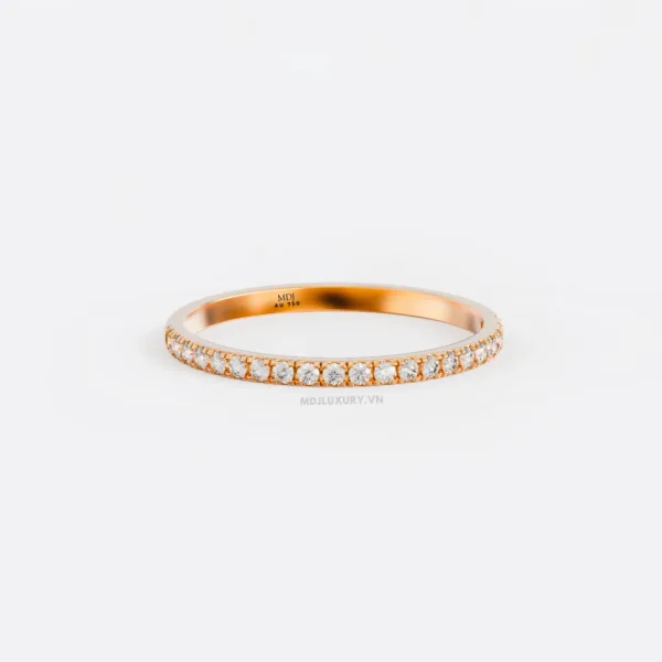 Nhẫn Đính hôn cao cấp Vàng 18K Kim Cương Nhân Tạo NNU212
