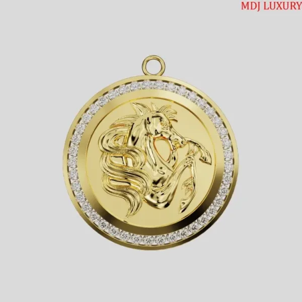 Mặt dây Vàng tây tuổi ngọ MDC61