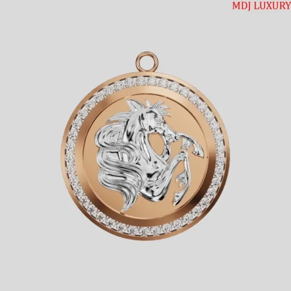Mặt dây Vàng tây tuổi ngọ MDC61