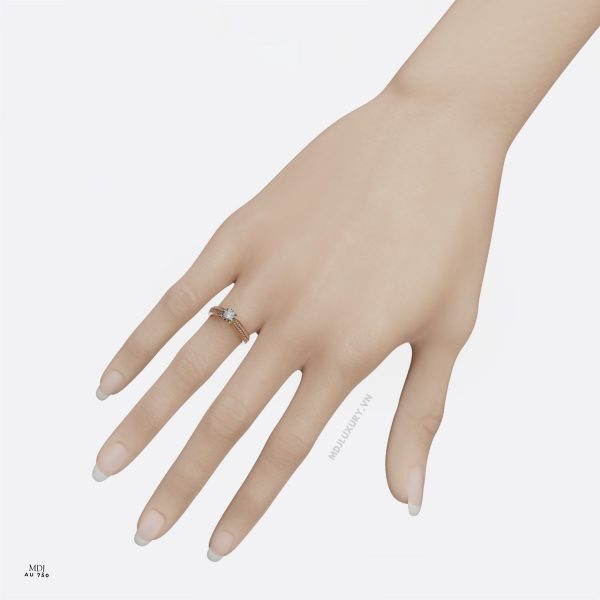 Nhẫn nữ vàng tây 14k NNU235