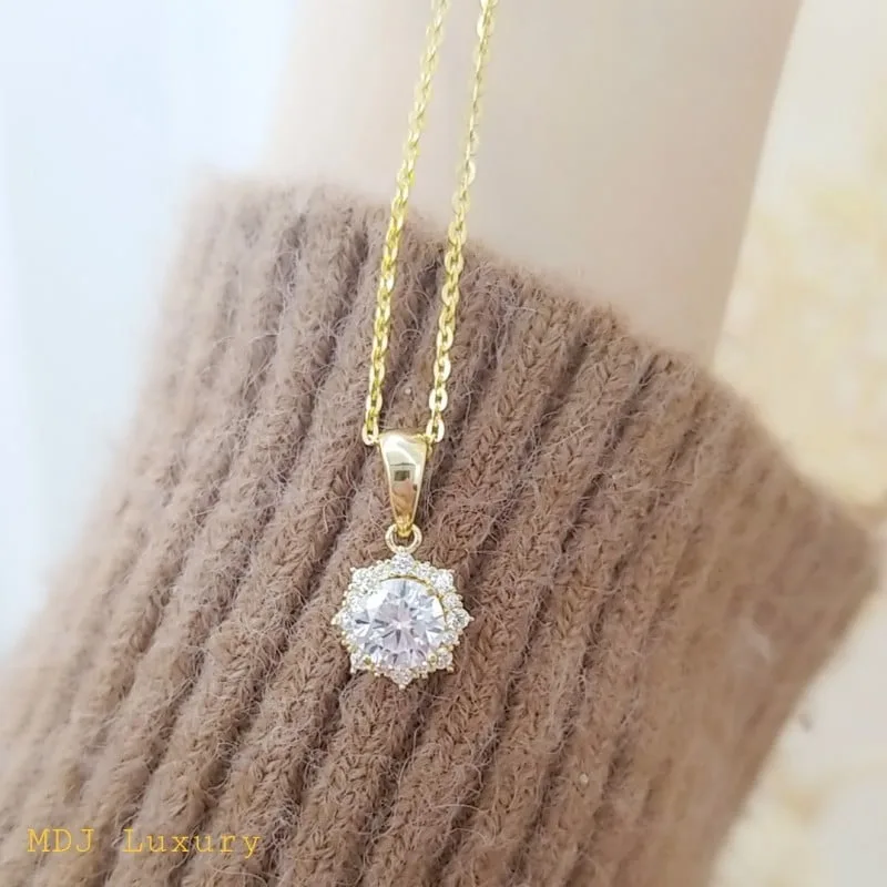 Dây chuyền vàng cho nữ xinh xắn, nhẹ nhàng DUH11