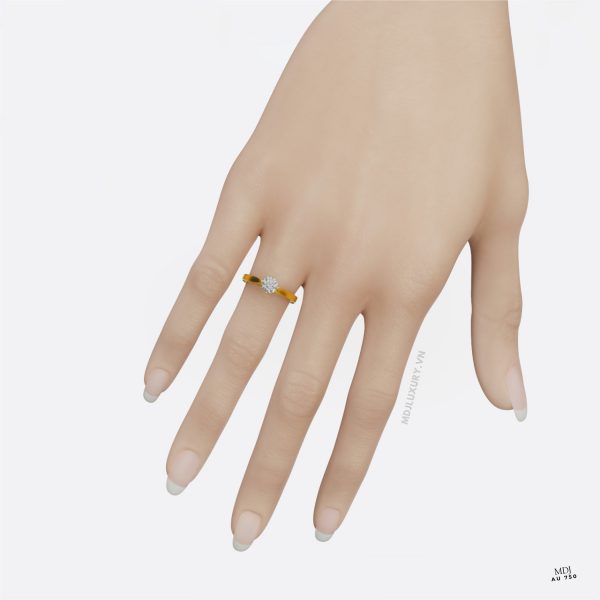 Nhẫn cầu hôn Vàng Hồng 10K NNU236