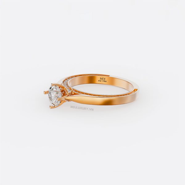 Nhẫn cầu hôn Vàng Hồng 10K NNU236