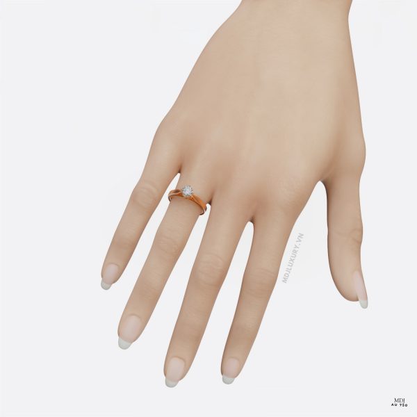 Nhẫn cầu hôn Vàng Hồng 10K NNU236