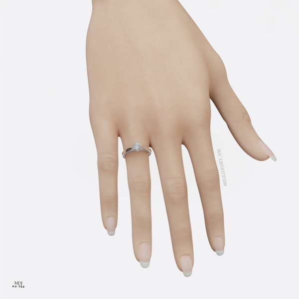 Nhẫn cầu hôn Vàng Hồng 10K NNU236