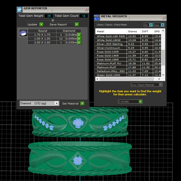Nhẫn Cưới Vàng Hồng cao cấp 18K NC228