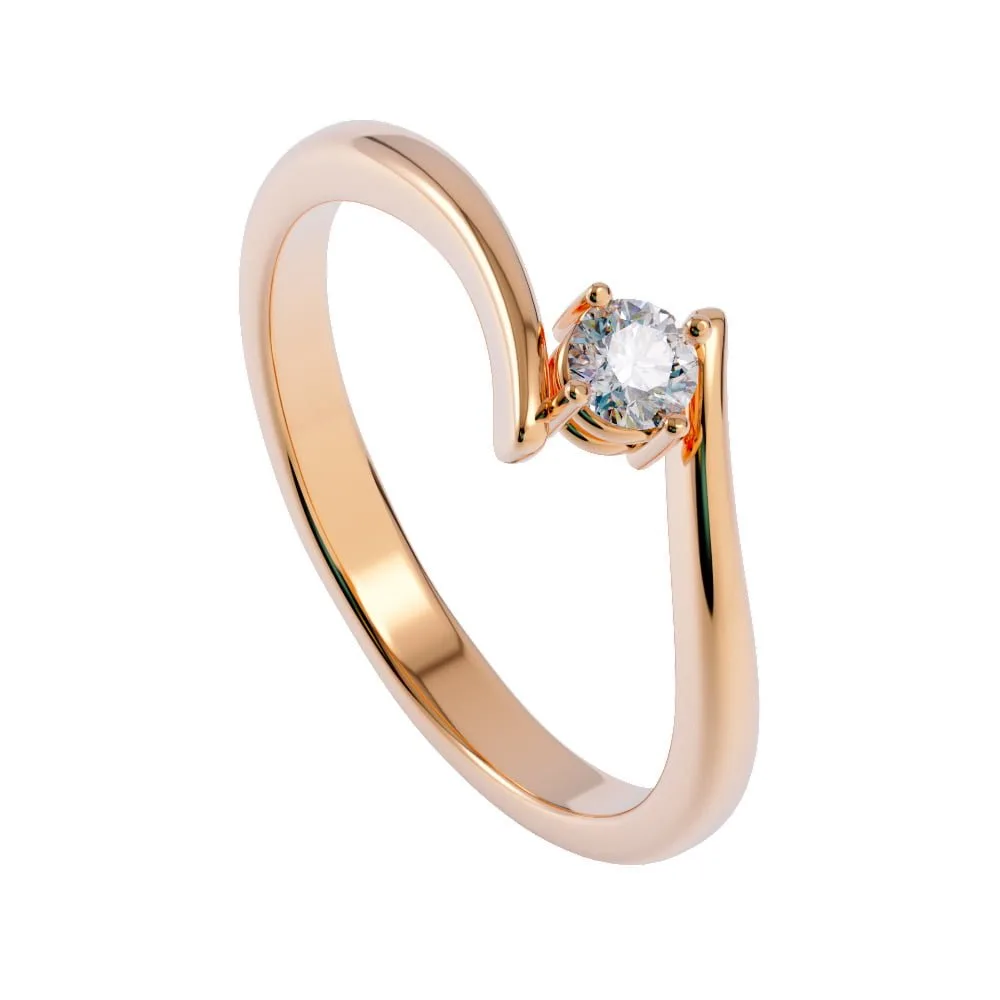 Nhẫn Cầu Hôn Kim Cương Thiên Nhiên NNU16