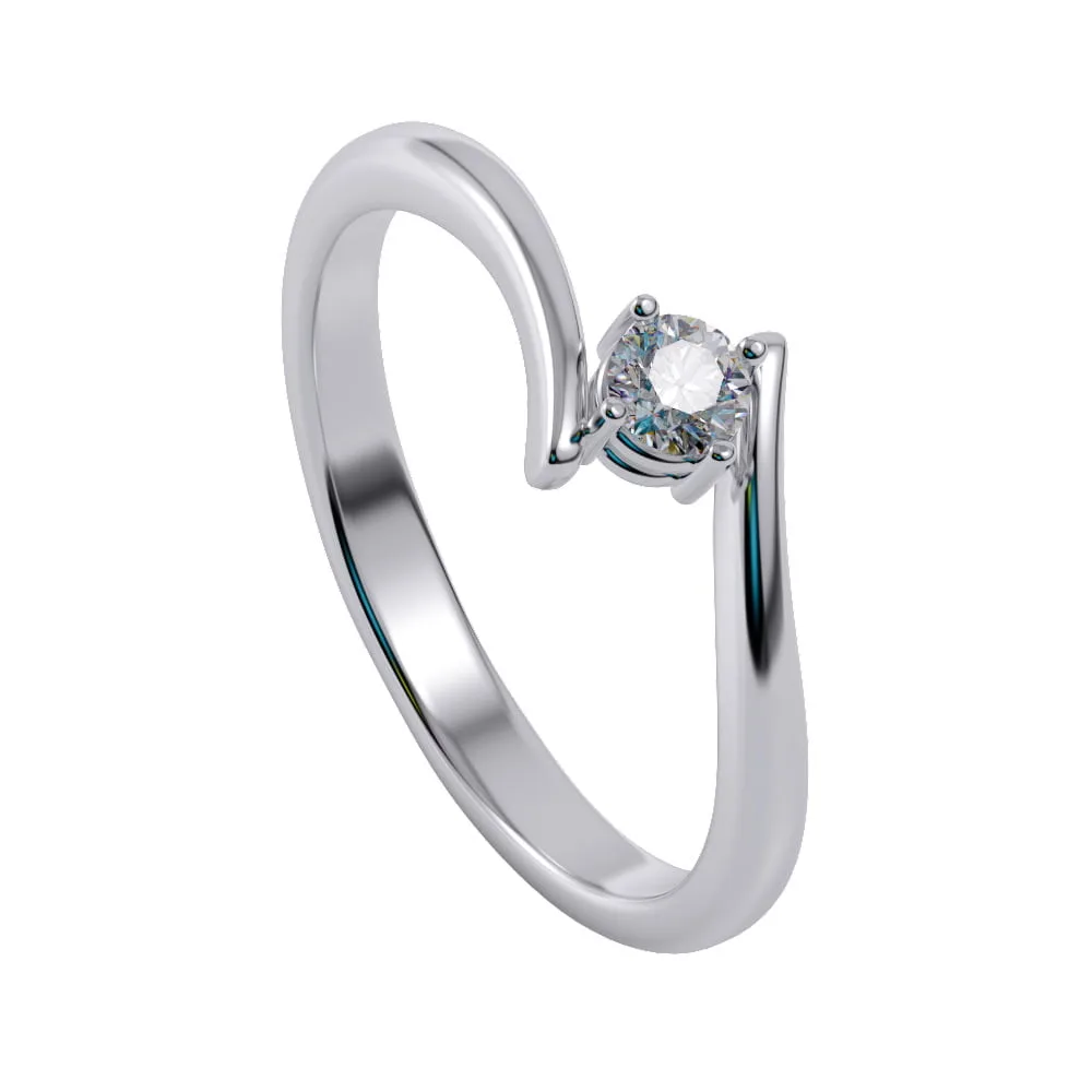 Nhẫn Cầu Hôn Kim Cương Thiên Nhiên NNU16