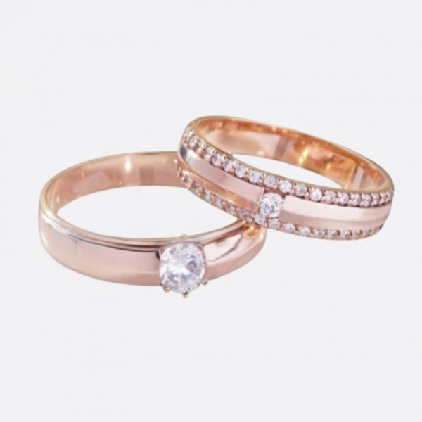 Nhẫn cưới vàng tây cao cấp MDJ NC236