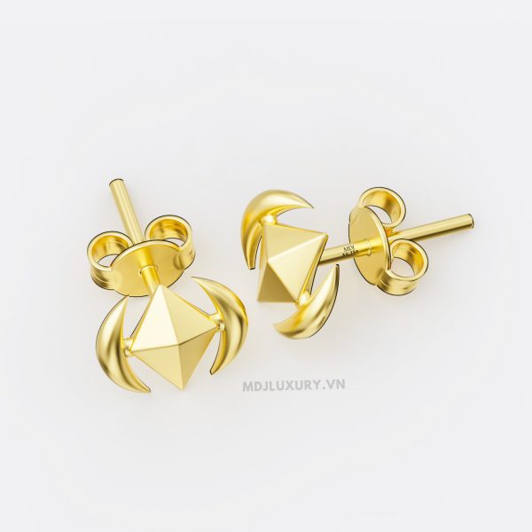 Bông tai nam 18k là trang sức không thể thiếu trong tủ đồ BT40