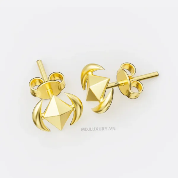 Bông tai nam 18k là trang sức không thể thiếu trong tủ đồ BT40