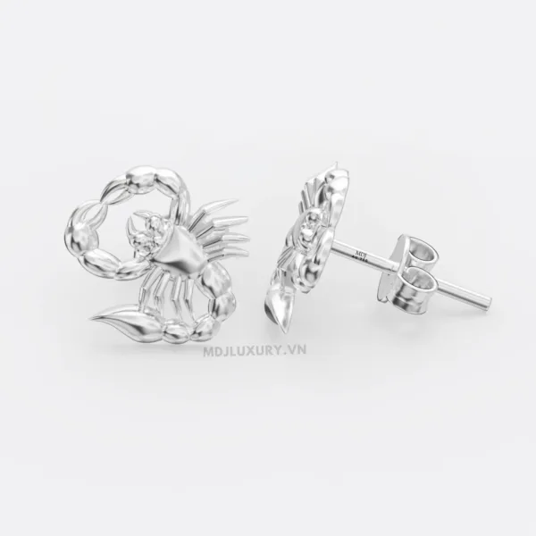 Bông tai nam vàng 18K – Bọ Cạp BT41