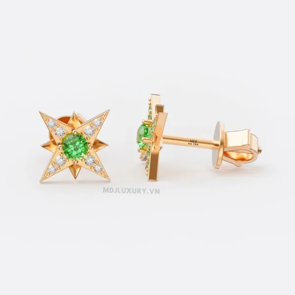 Bông tai vàng 18k – Ngôi sao những mẫu đẹp  BT42