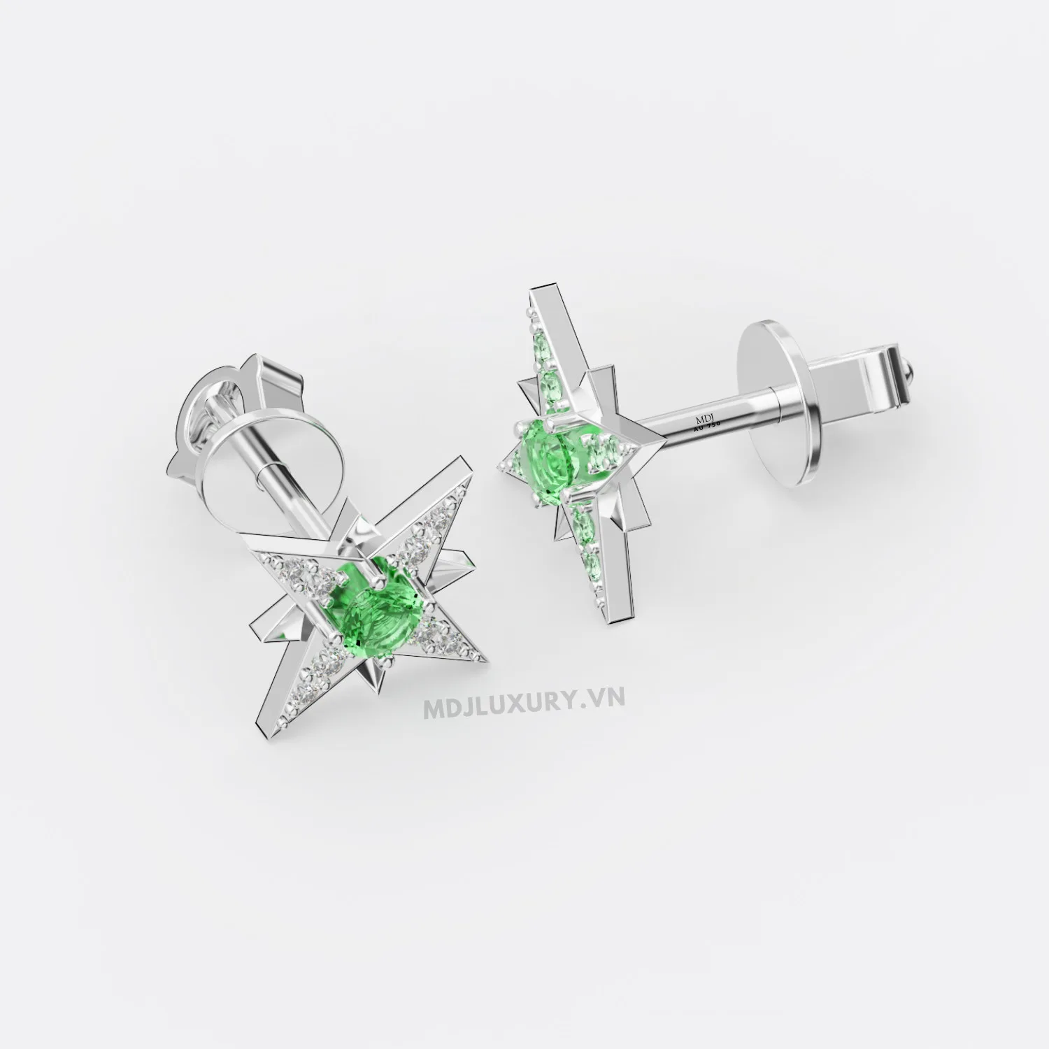 Bông tai vàng 18k – Ngôi sao những mẫu đẹp BT42