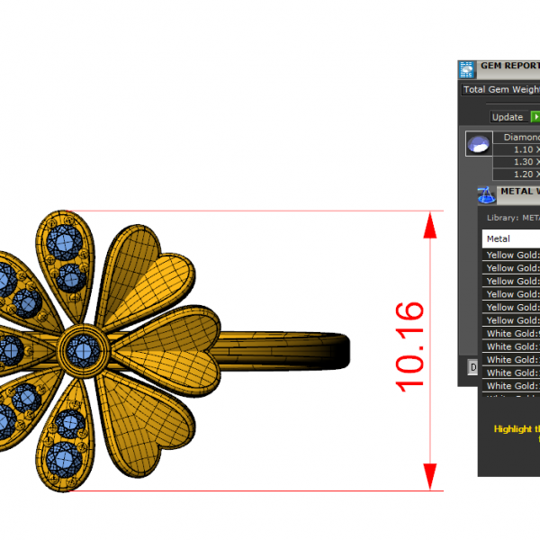 Nhẫn Cầu Hôn Flower F024
