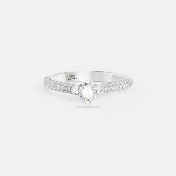 Nhẫn Cầu Hôn Cao Cấp Vàng Tây 18K và 14K NNU218