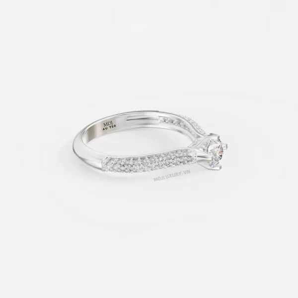 Nhẫn Cầu Hôn Cao Cấp Vàng Tây 18K và 14K NNU218
