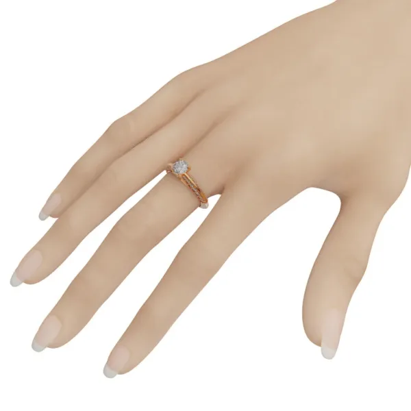 Nhẫn nữ vàng Hồng 14K NNU251