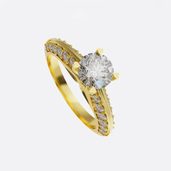 Nhẫn nữ vàng Hồng 14K NNU251