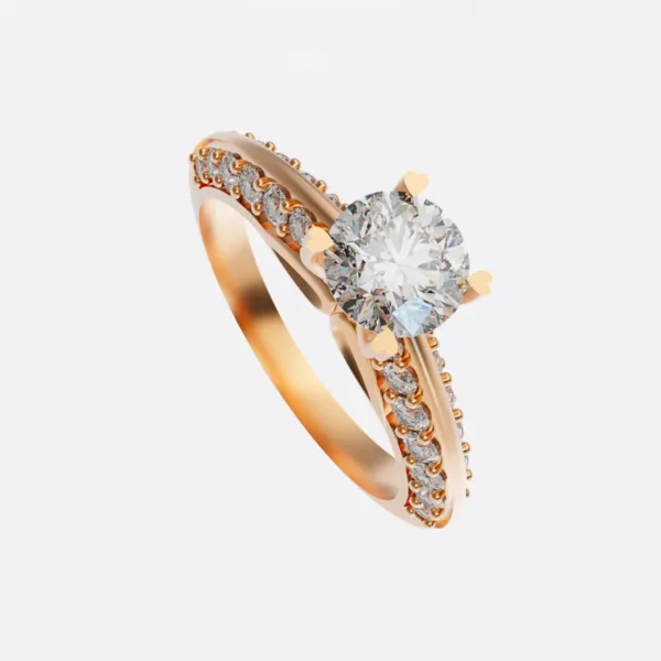 Nhẫn nữ vàng Hồng 14K NNU251