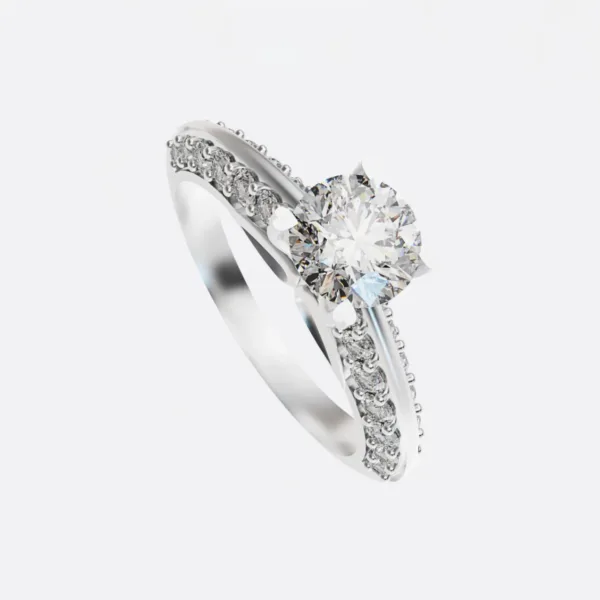 Nhẫn nữ vàng Hồng 14K NNU251