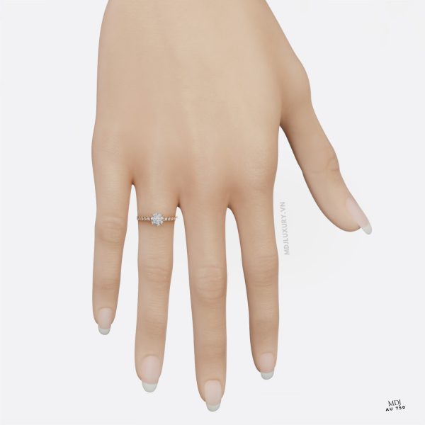 Nhẫn Nữ Vàng Hồng NNU252