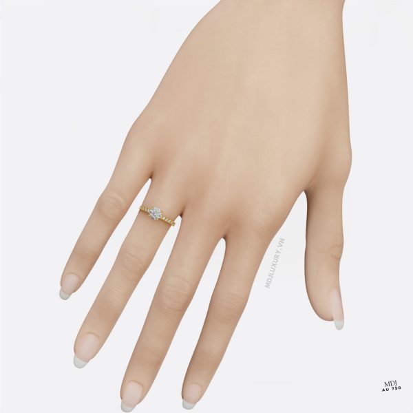Nhẫn Nữ Vàng Hồng NNU252