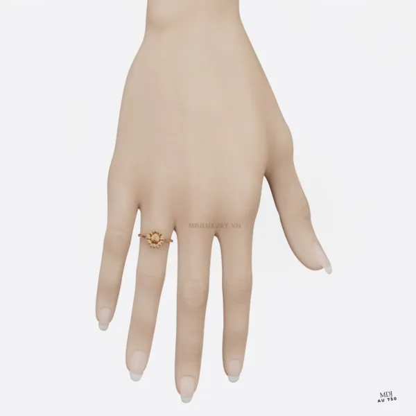 Nhẫn Nữ Vàng Tây 18K NNU246