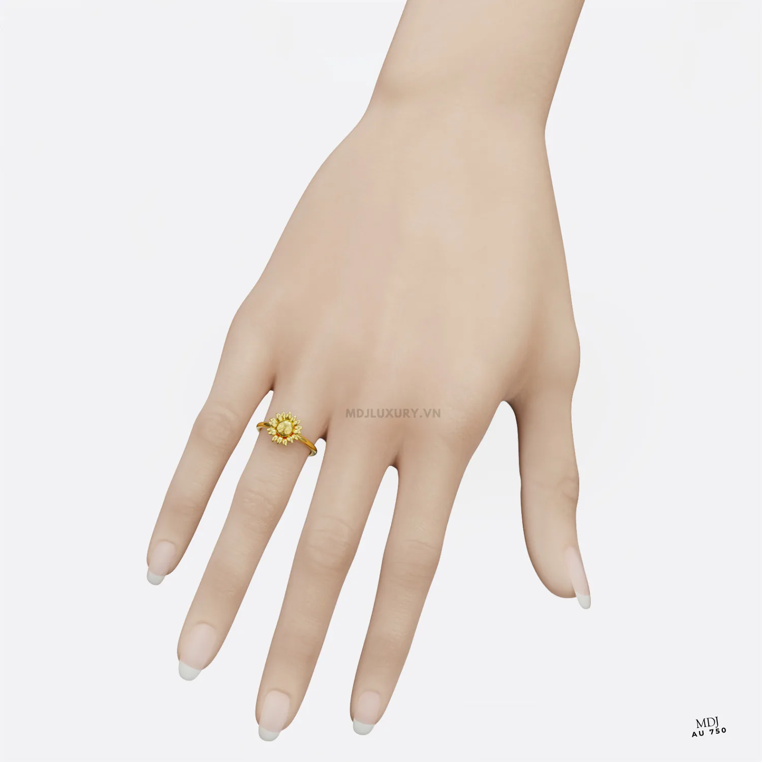 Nhẫn Nữ Vàng Tây 18K NNU246