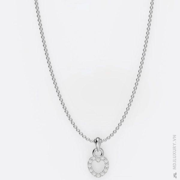 Mặt dây chuyền Nữ Trái Tim đính kim cương MDN07