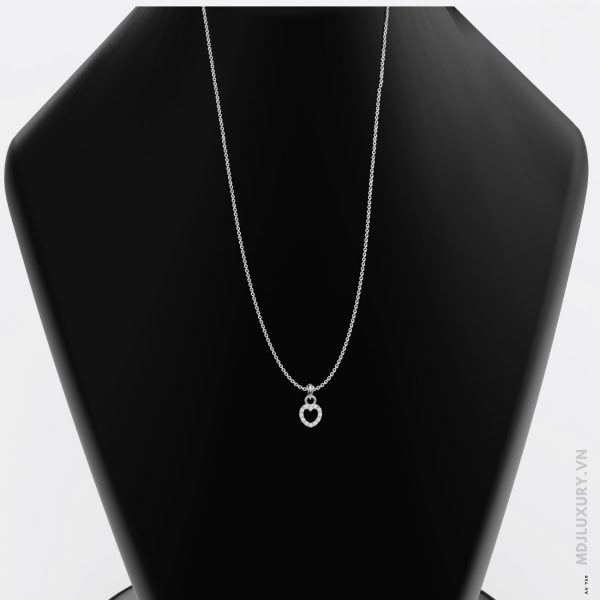 Mặt dây chuyền Nữ Trái Tim đính kim cương MDN07