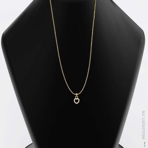 Mặt dây chuyền Nữ Trái Tim đính kim cương MDN07