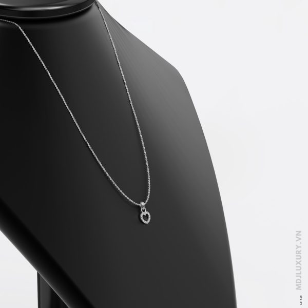 Mặt dây chuyền Nữ Trái Tim đính kim cương MDN07