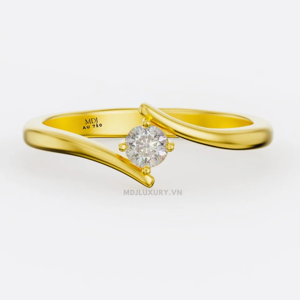 Nhẫn Cầu Hôn Kim Cương Thiên Nhiên NNU16