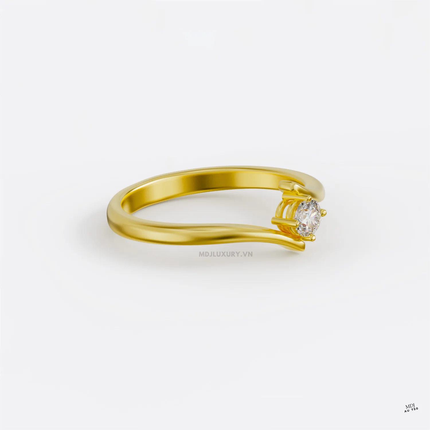 Nhẫn Cầu Hôn Kim Cương Thiên Nhiên NNU16