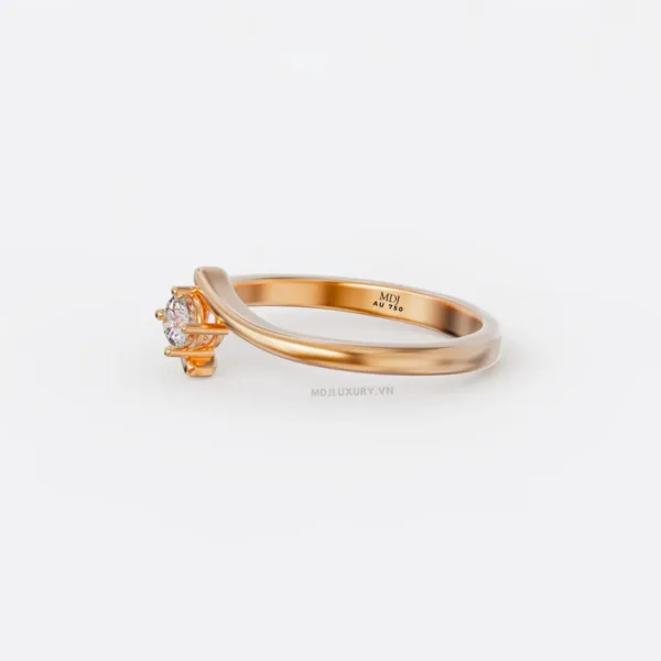 Nhẫn Cầu Hôn Kim Cương Thiên Nhiên NNU16