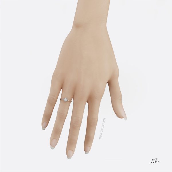 Nhẫn Đính Hôn Tây Kim Cương NNU232