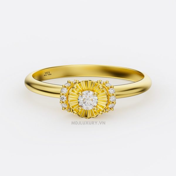 Nhẫn cầu hôn Vàng Ý Cao Cấp NNU239