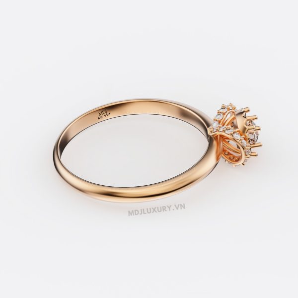Nhẫn cầu hôn Vàng Ý Cao Cấp NNU239