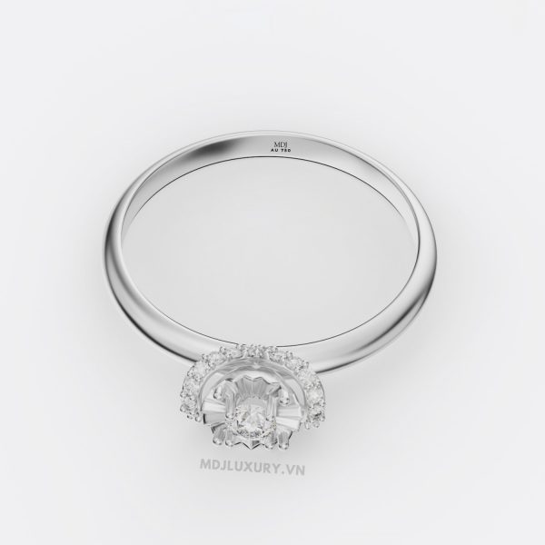 Nhẫn cầu hôn Vàng Ý Cao Cấp NNU239