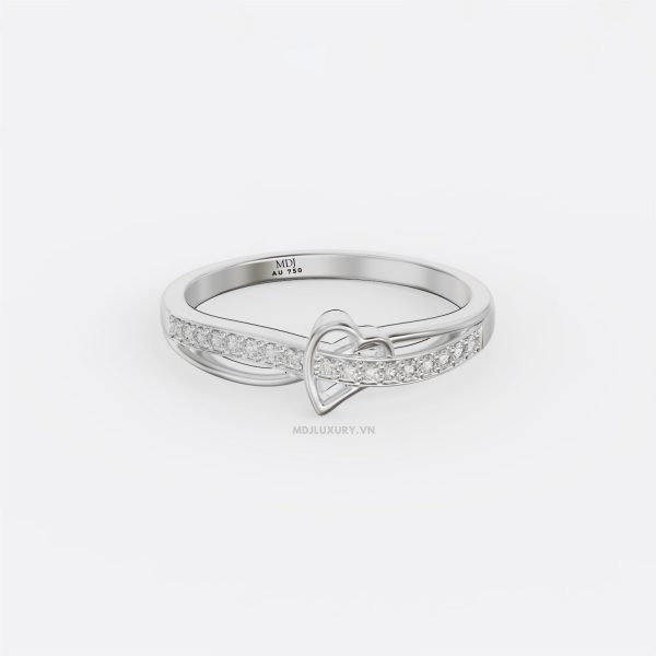 Nhẫn Cầu Hôn trái Tim Cao Cấp Vàng Tây MDJ NNU106