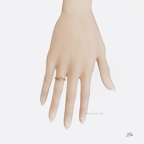 Nhẫn Cầu Hôn trái Tim Cao Cấp Vàng Tây MDJ NNU106
