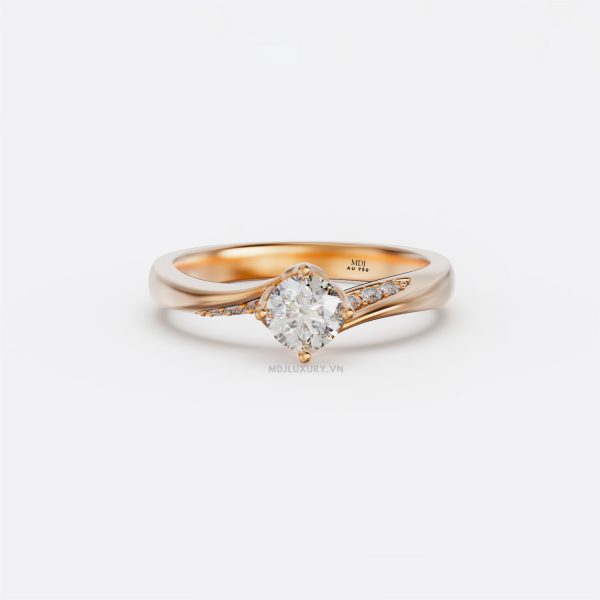 Nhẫn Vàng Nữ  vàng trắng  MDJ NNU108