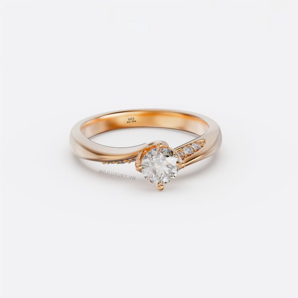Nhẫn Vàng Nữ  vàng trắng  MDJ NNU108