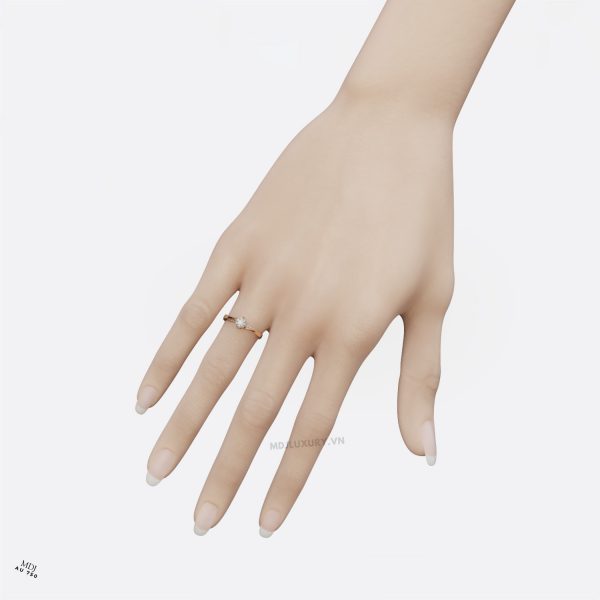 Nhẫn Vàng Nữ  vàng trắng  MDJ NNU108