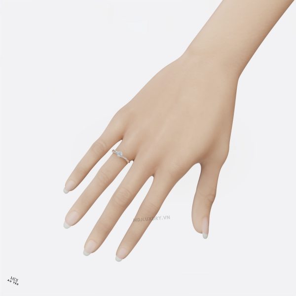 Nhẫn Vàng Nữ  vàng trắng  MDJ NNU108