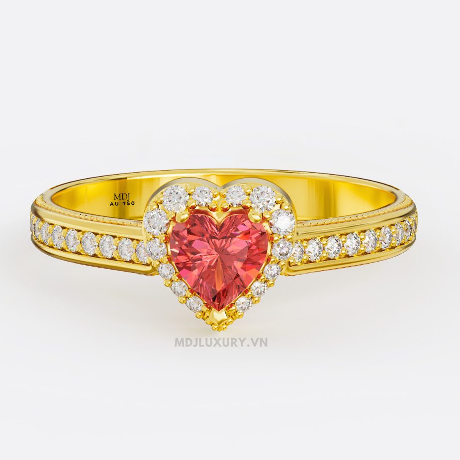 Nhẫn Cầu Hôn Trái Tim 14K NNU250